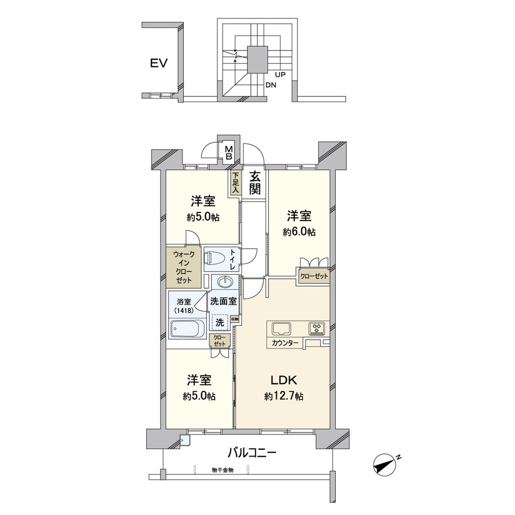 サンパーク企救丘グラッセ 間取り図