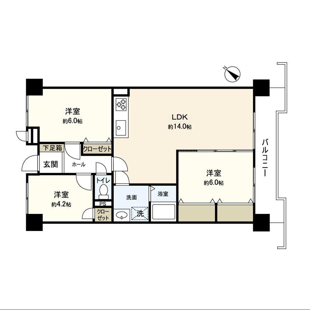 パレス泉ヶ丘 間取り図