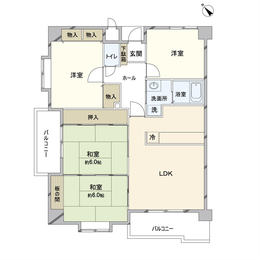 リヴィエール折尾東 間取り図