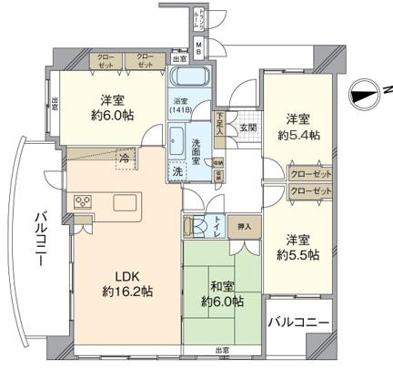 サンパーク三ヶ森Ⅱ 間取り図