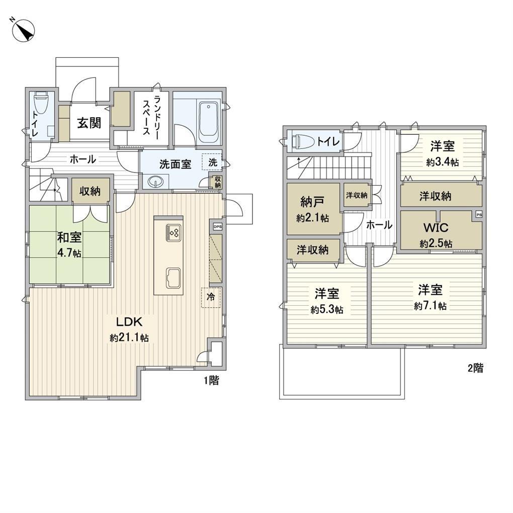塩屋四丁目戸建 間取り図