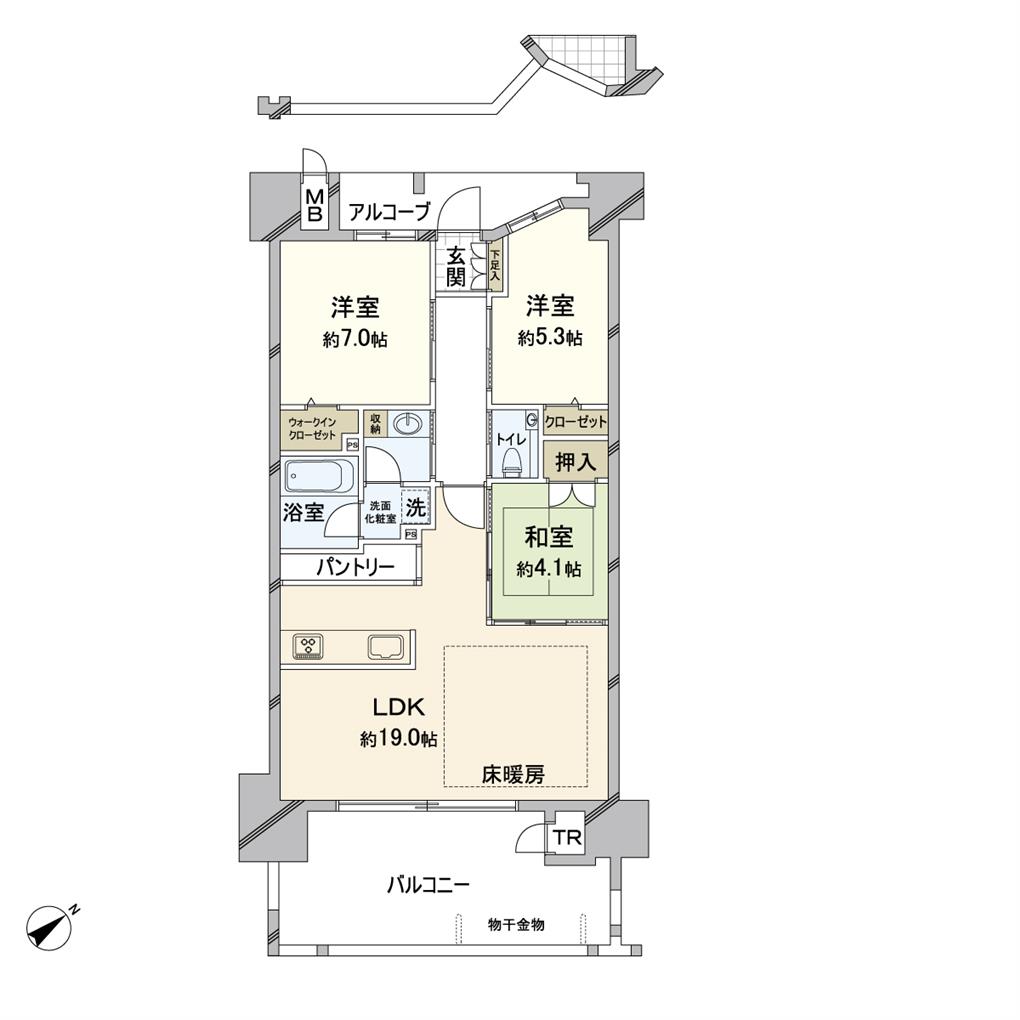 アーティックス門司ヘリテイジ 間取り図