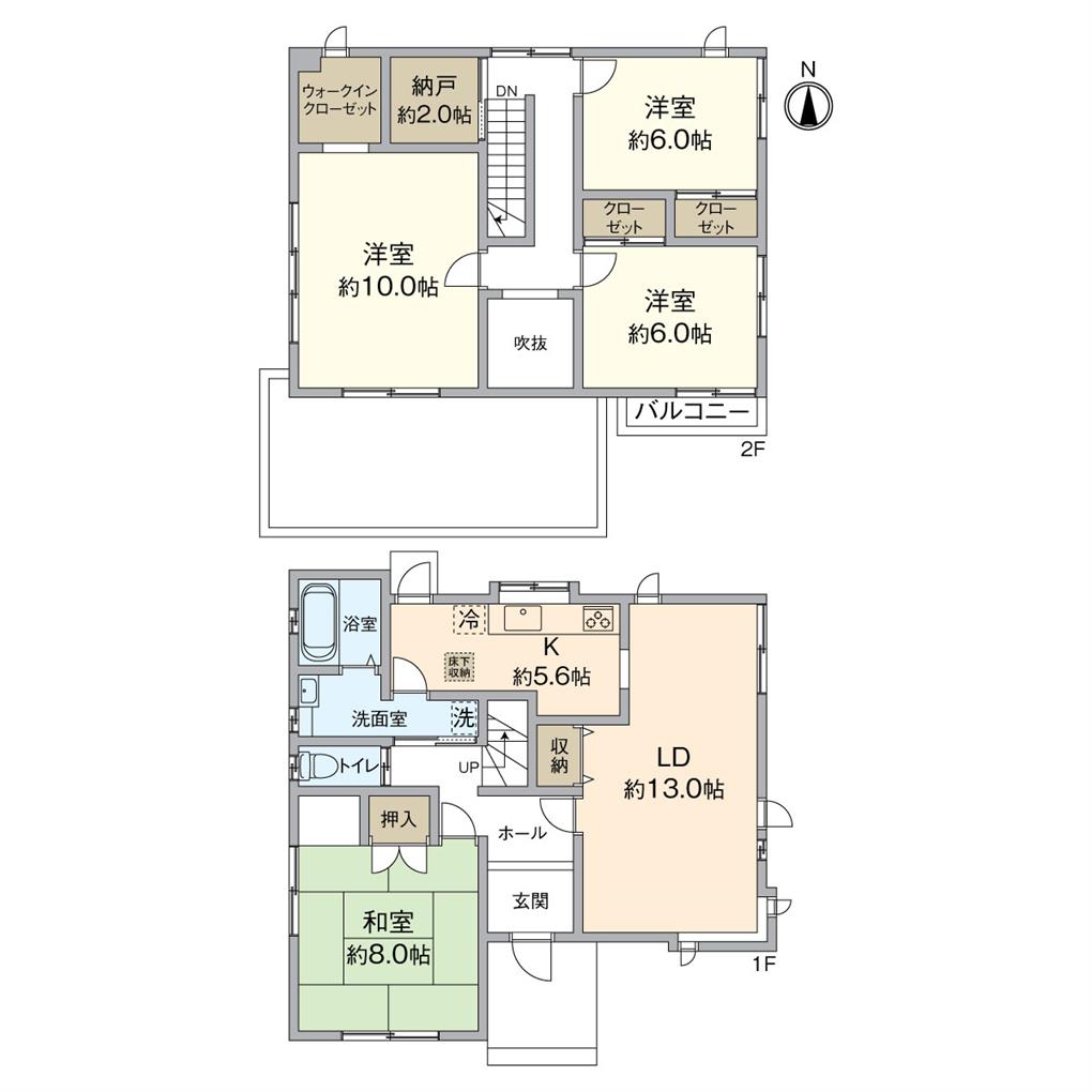 千代二丁目戸建 間取り図