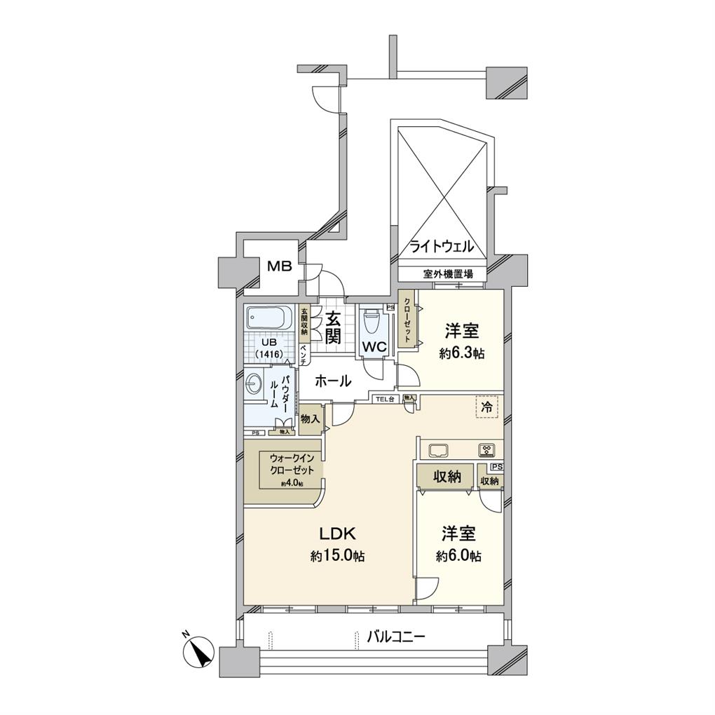 メディックス三萩野 間取り図