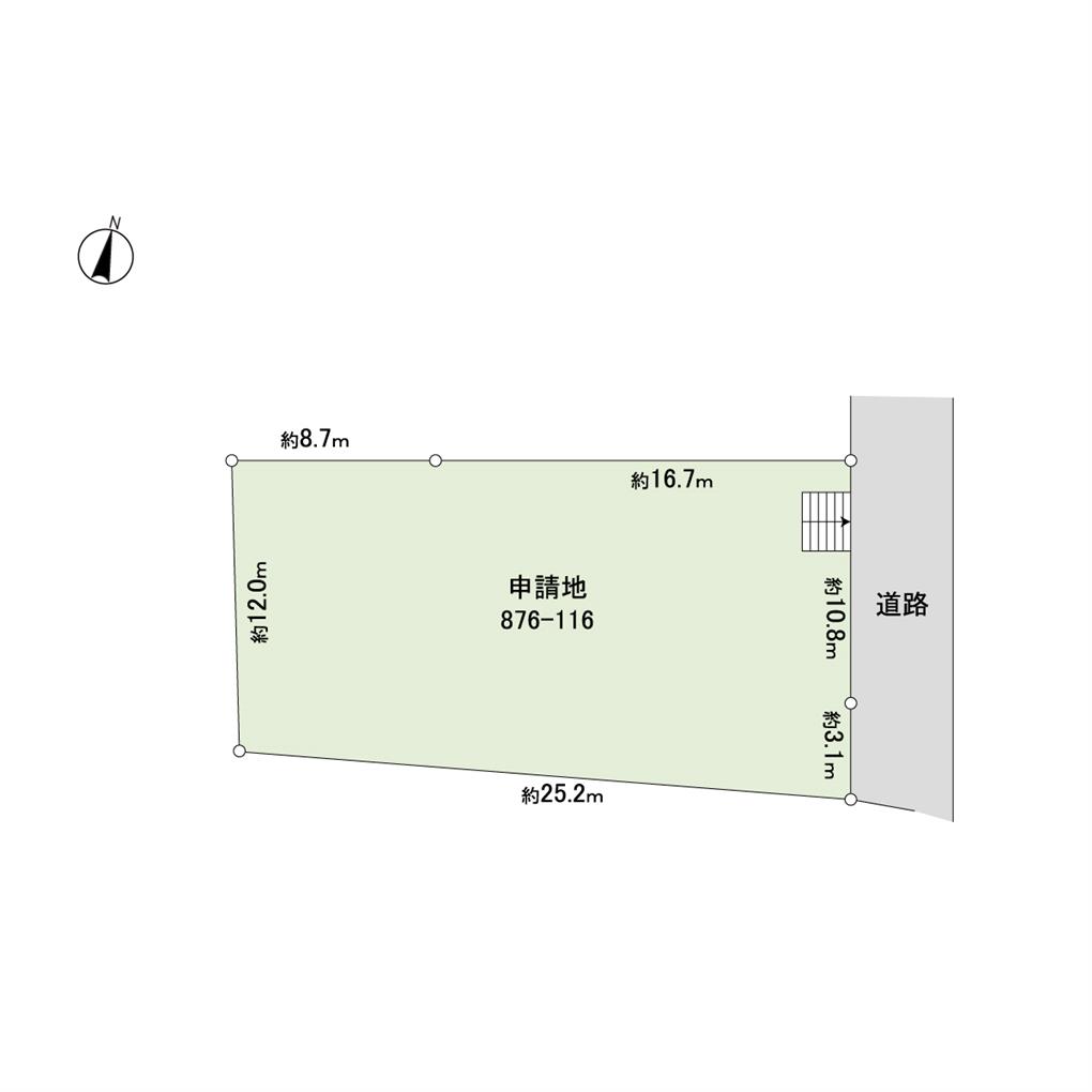 山手二丁目土地 間取り図