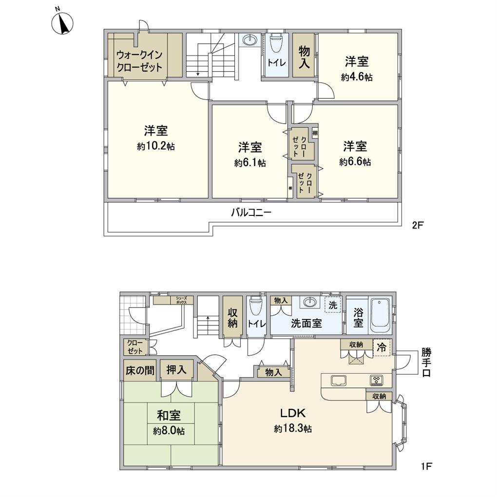 境川二丁目戸建 間取り図