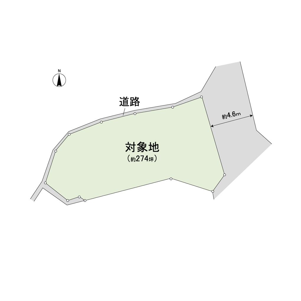 新大谷町土地 間取り図