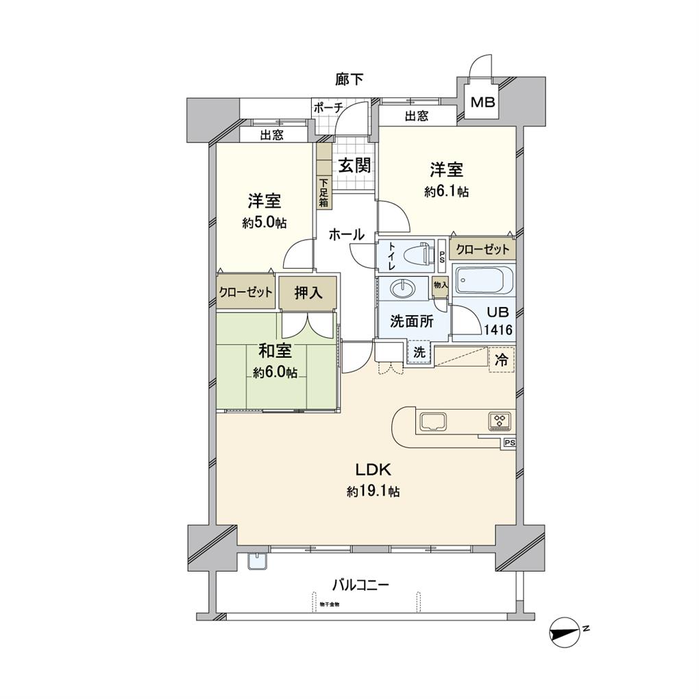 サンパーク中井 間取り図