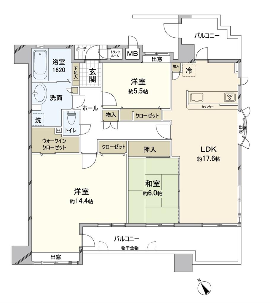 サンリヤン到津 間取り図