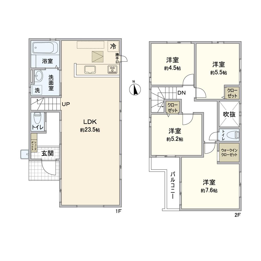 千防新築戸建２号 間取り図