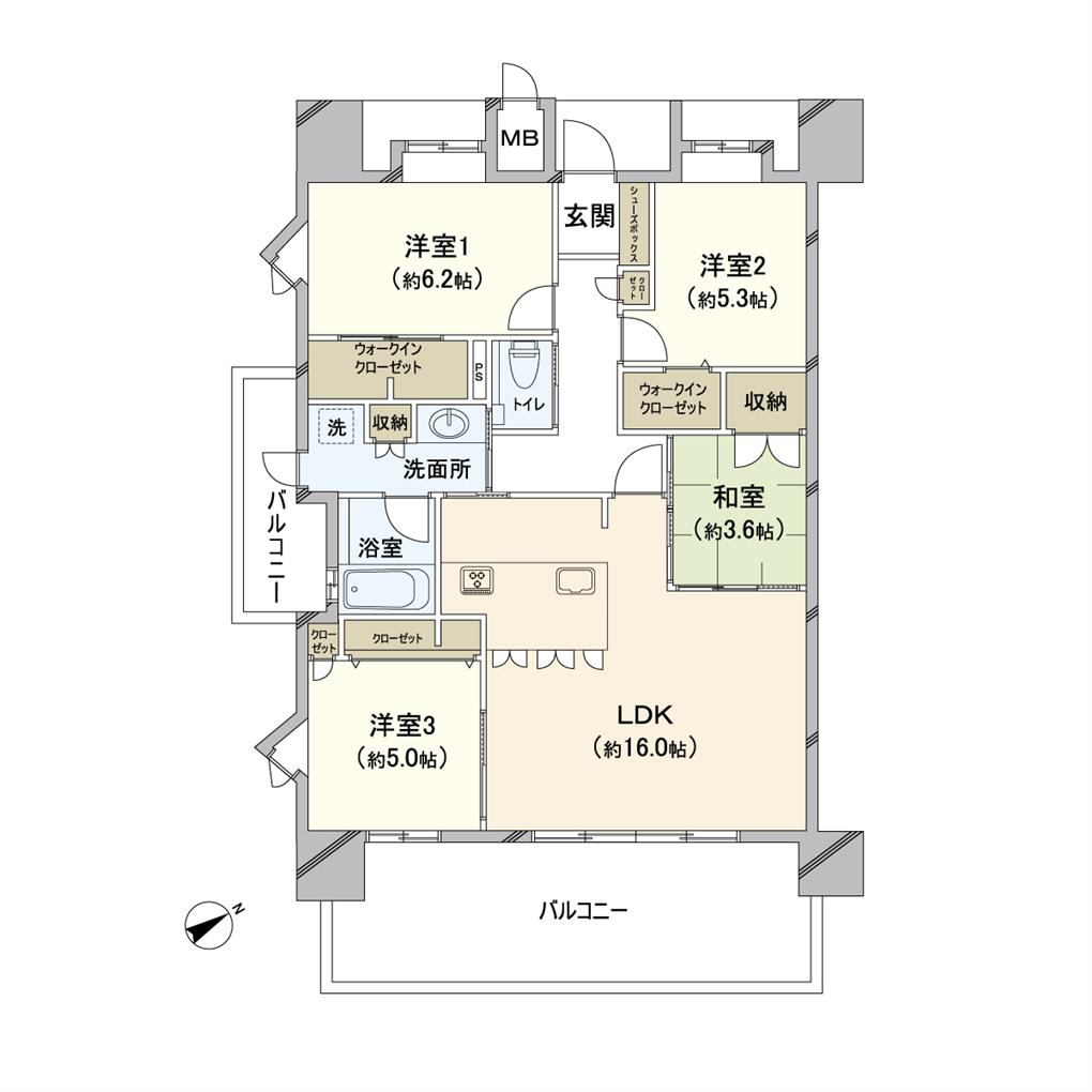 グランドパレス永犬丸の森 間取り図