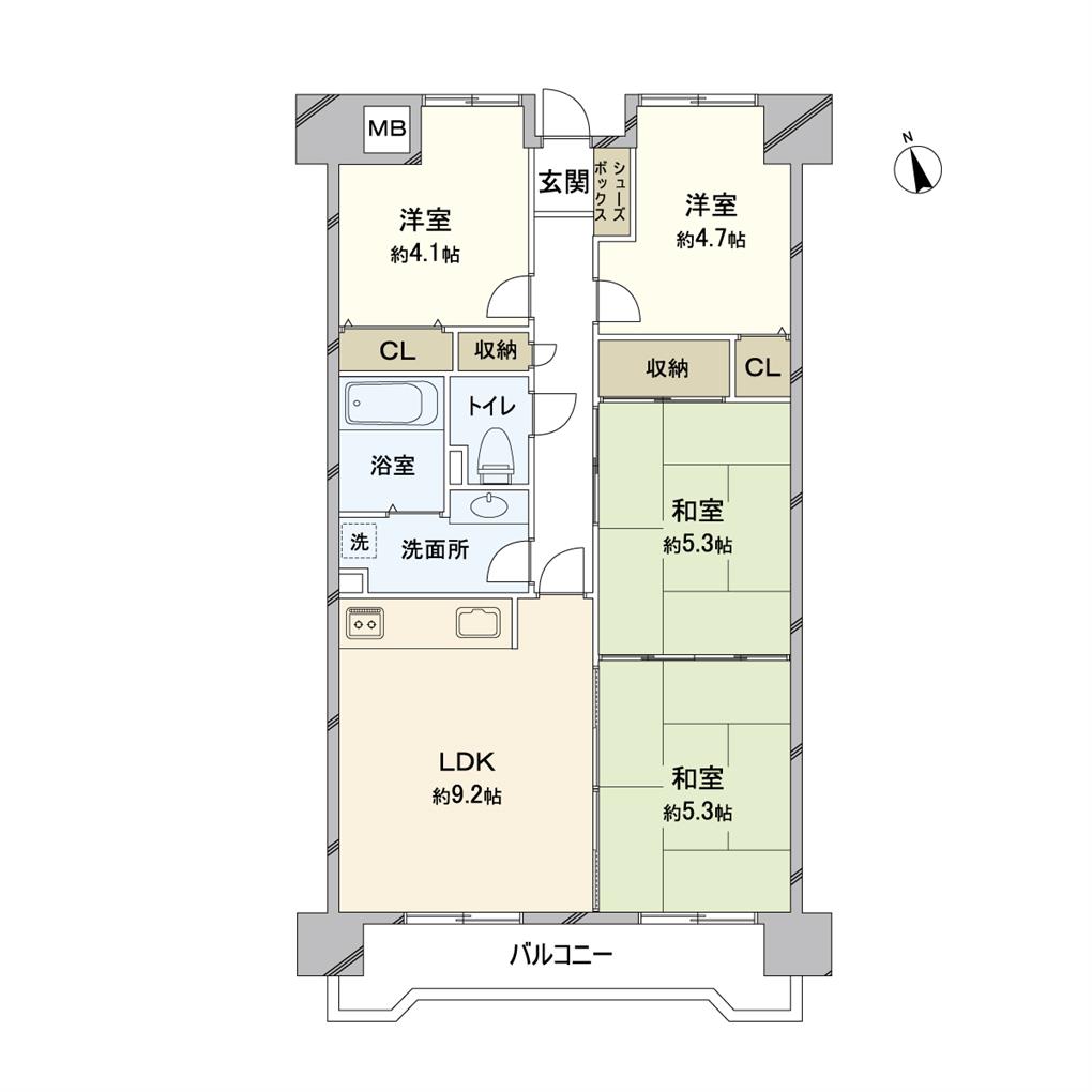 ペルル北湊 間取り図