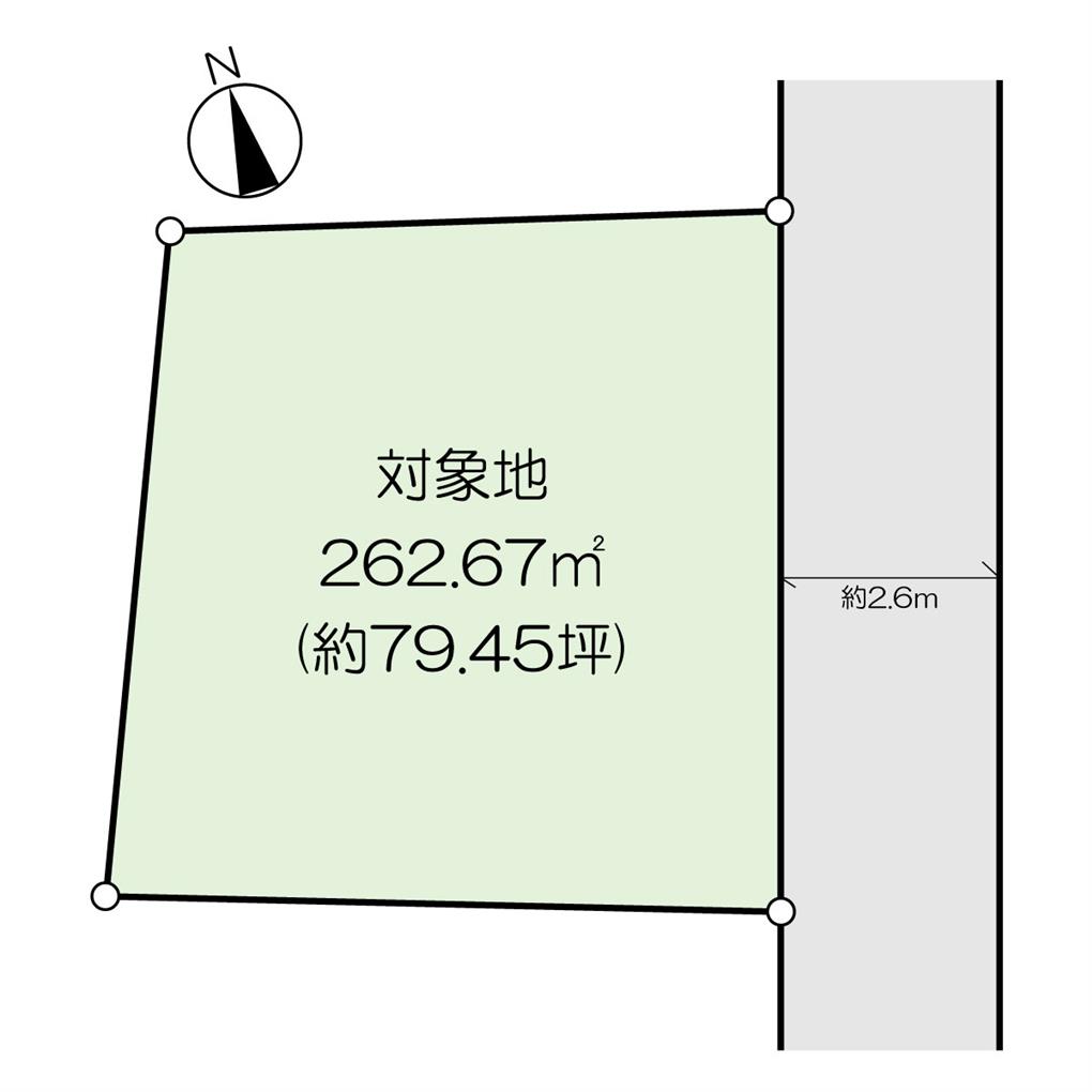 紅梅三丁目　土地 間取り図