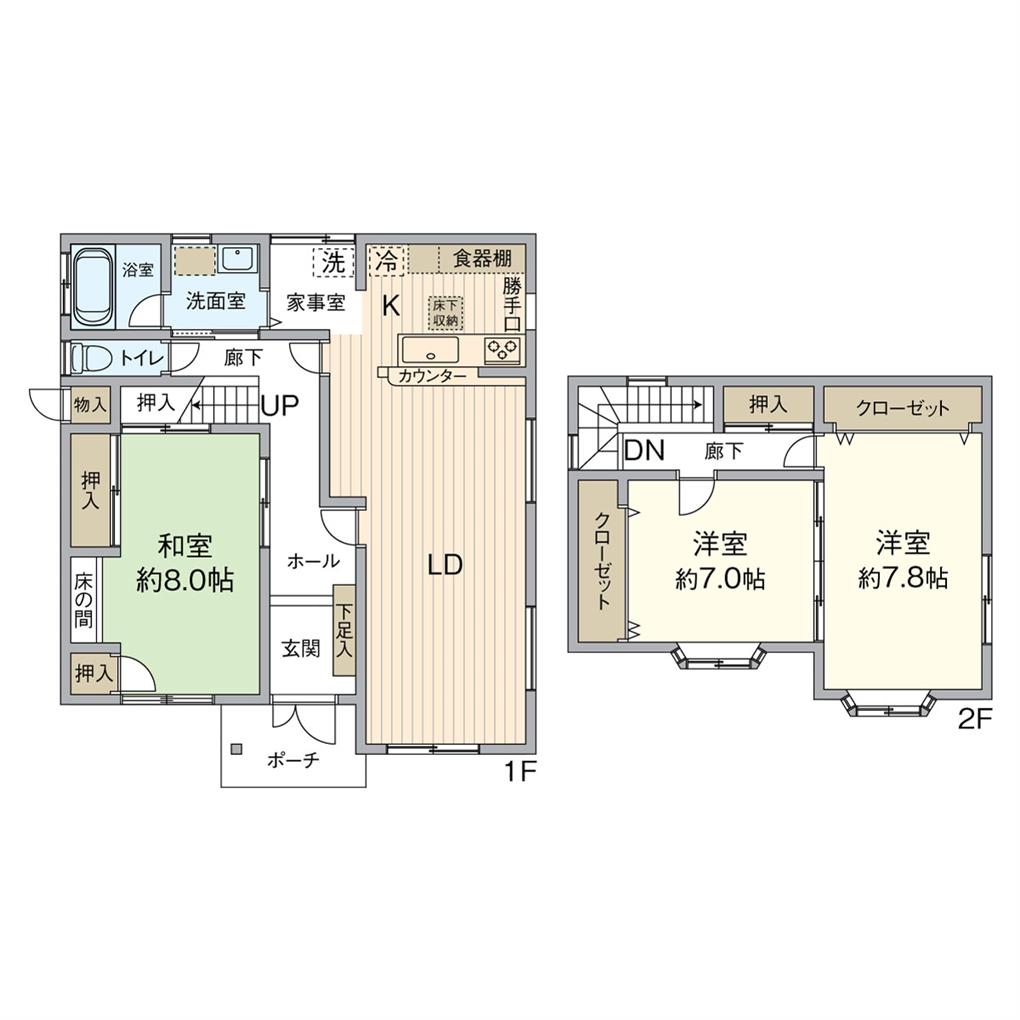 太賀四丁目戸建 間取り図