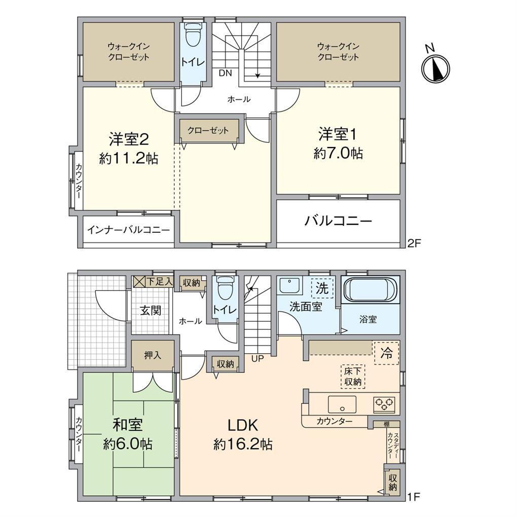 吉木戸建 間取り図