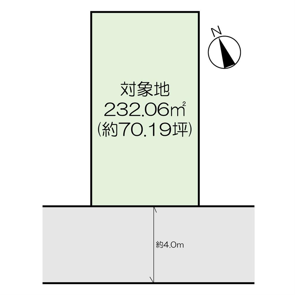 太賀二丁目　土地 間取り図