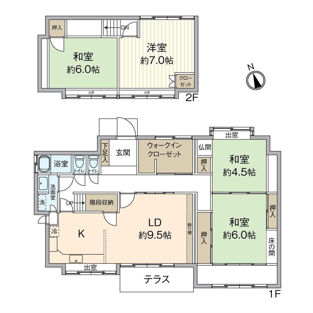 片野1丁目戸建 間取り図