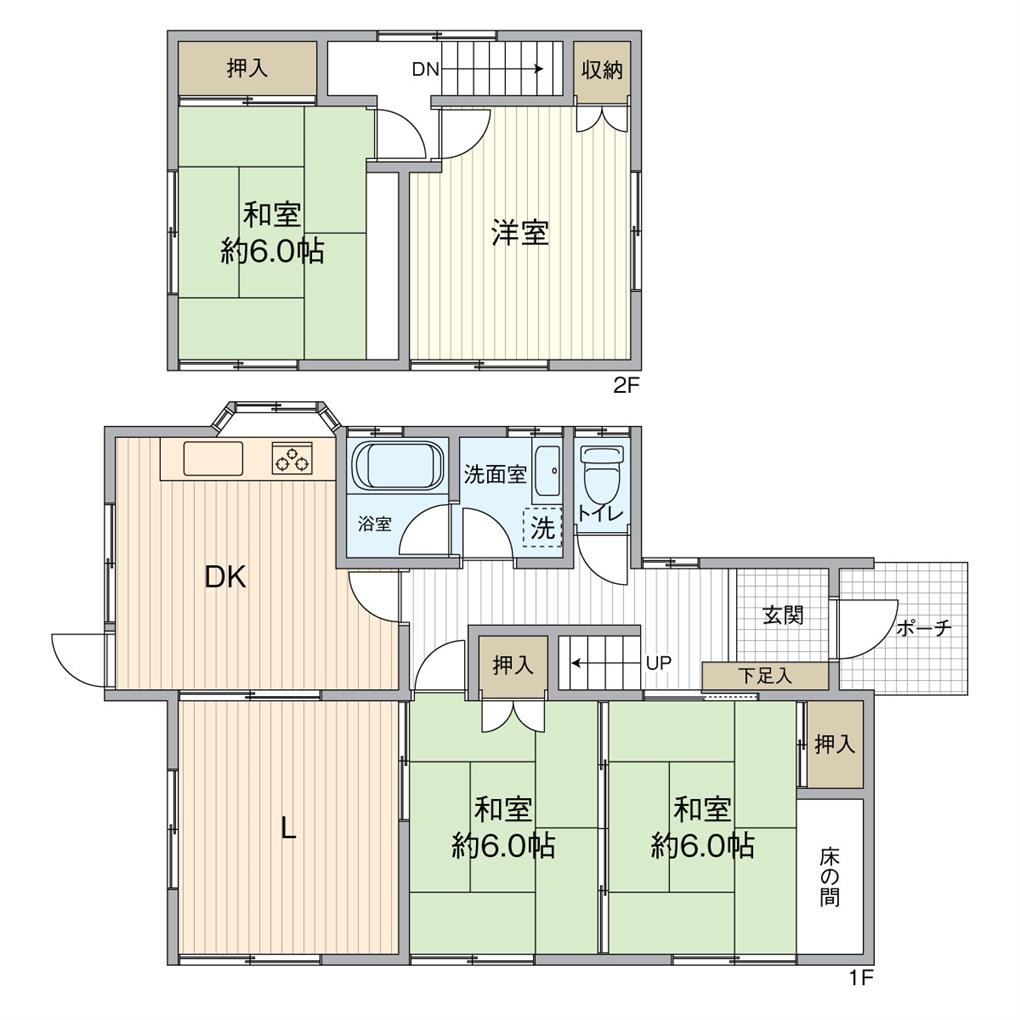 松寿山一丁目　戸建 間取り図