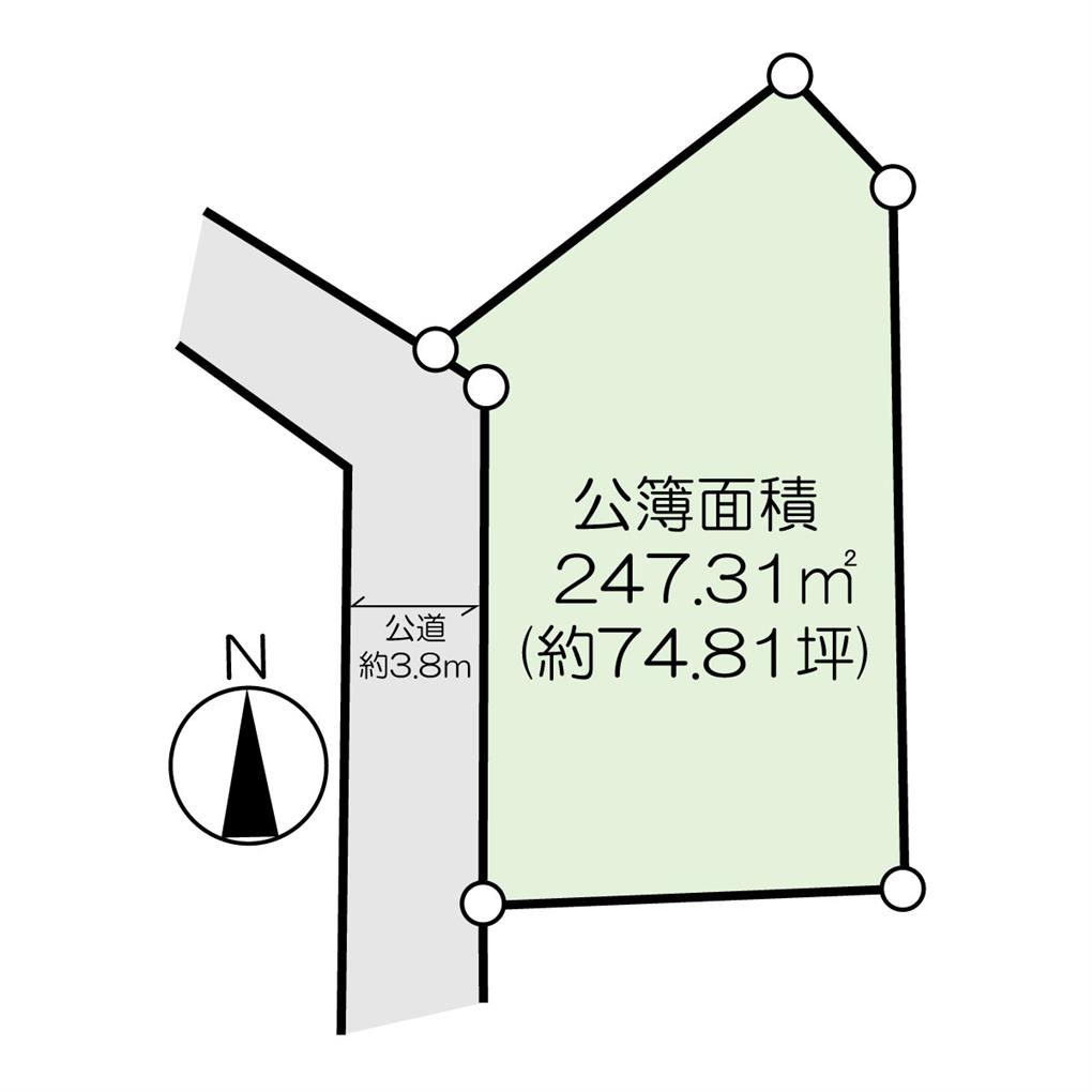 中央台二丁目土地 間取り図