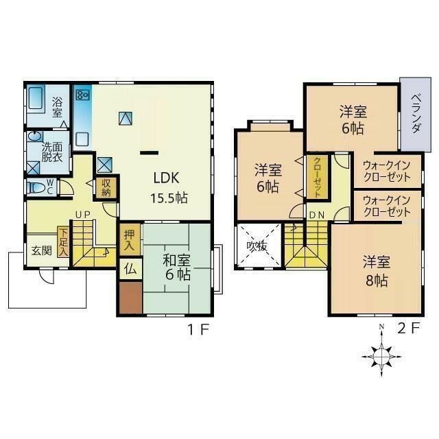 小嶺台三丁目戸建 間取り図