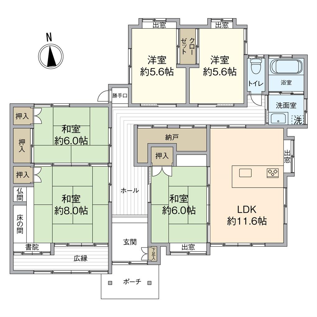 沼緑町１丁目　戸建 間取り図