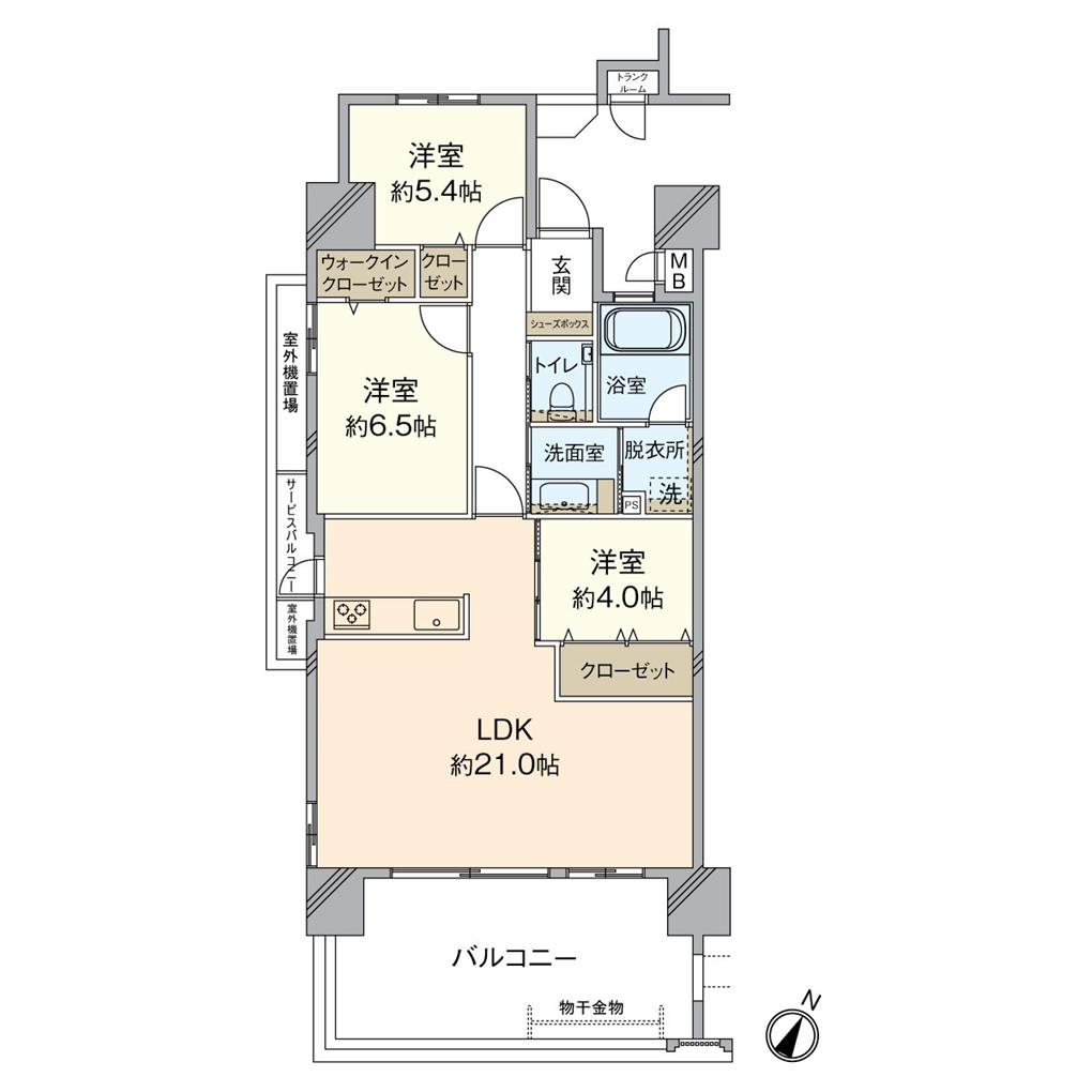 アーティックス下曽根駅コートガレリア 間取り図