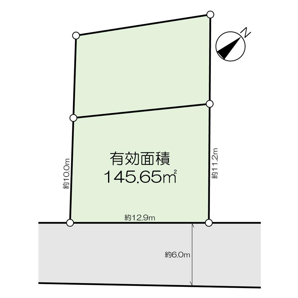 長行西三丁目土地 間取り図