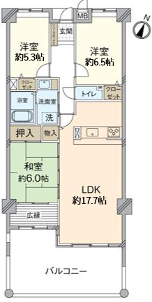 ソリーナ浅川学園台 間取り図
