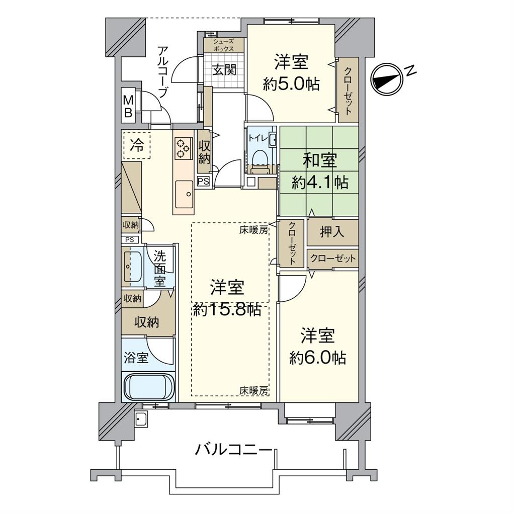 リヴィエール大手町オーナーズレジデンス 間取り図