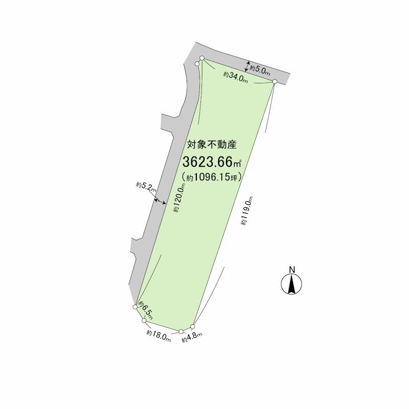 門司区青葉台1番街区　土地 間取り図